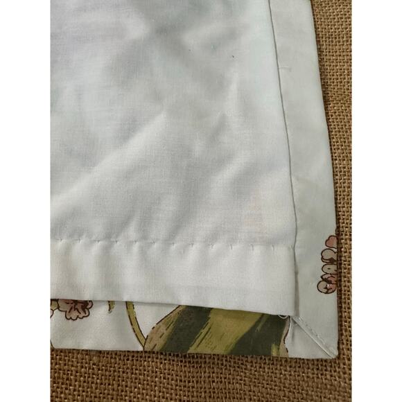 Window valances curtains white floral cotton luxury pottery barn style 78x19 - Picture 10 of 16